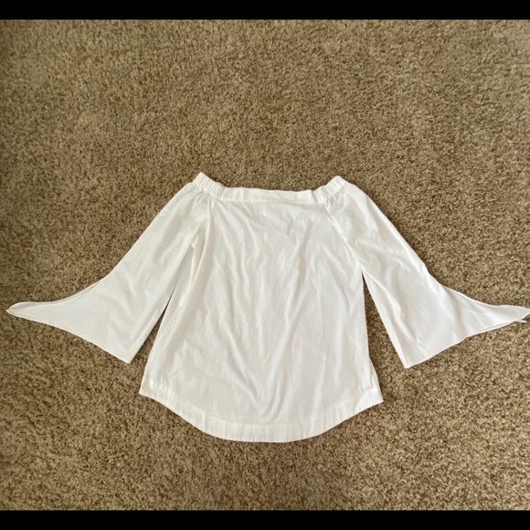 Free People Small White Off Shoulder Tunic Blouse - Picture 8 of 8